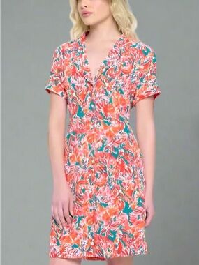 Button Up Vintage Floral Dress